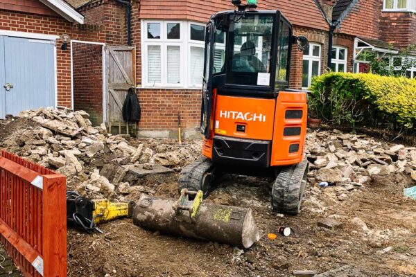 Digger hire project — foundations work