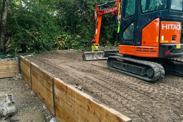 Plant hire equipment on site — project photo